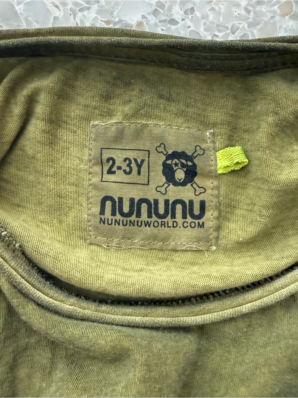 nununu Olive Green Toddler jumper/play suit. (2-3Y)